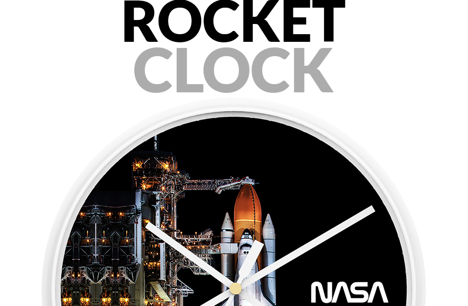 nasa_rocket_shuttle_clock