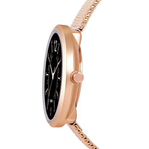 NASA Orbital Rosegold Black Ladies Watch